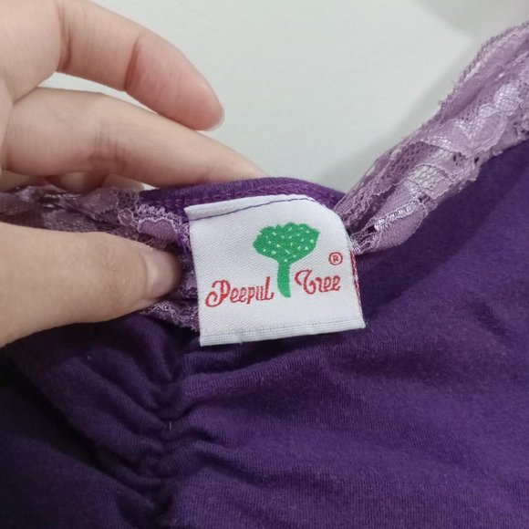 Purple lace tank - Picture 4 of 4